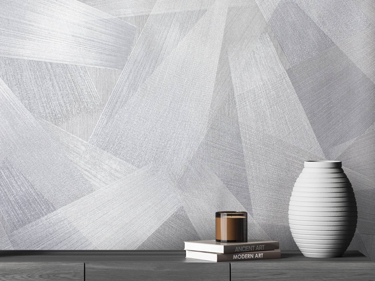 Vinyl wallpaper installed in a modern interior