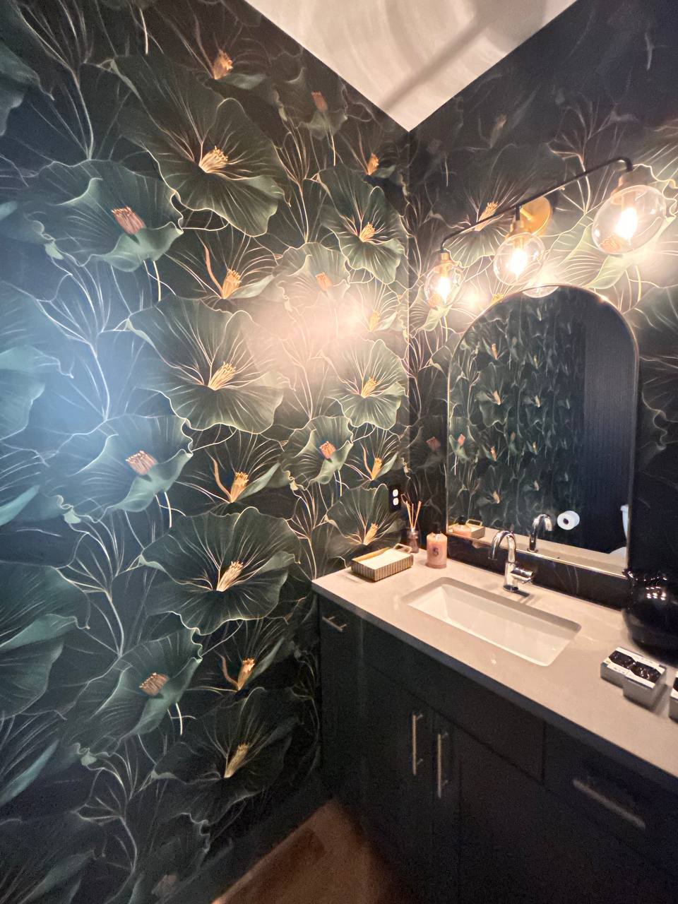 Wallpaper installation project with premium materials